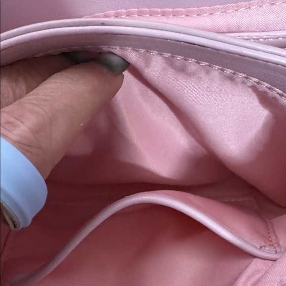 Mario Valentino Blush Pink Iridescent Crossbody - Picture 6 of 6